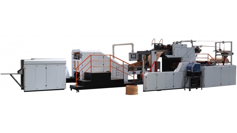 Fully Automatic Twisted Handles Paper Bag Making Machine